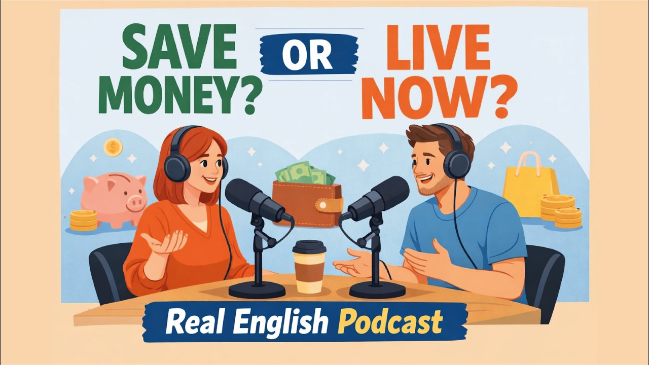 Financial Decisions in English | Save Money or Live Now? | Listening Practice