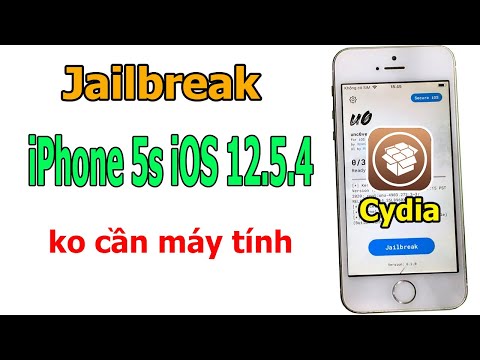 Cách Jailbreak iPhone 5s iOS 12.5.4 không cần máy tính
