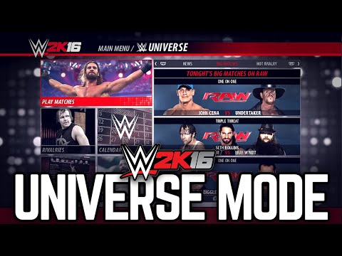 WWE 2K16 UNIVERSE MODE!! (Features & Breakdown!)