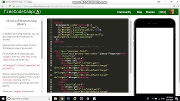 Clone an Element Using jQuery free code camp   Dani