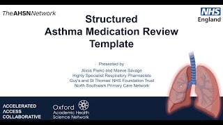 Asthma Structured Medication Review Template Video