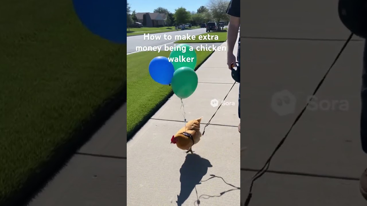 How to make extra money being a chicken walker 