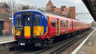 SWR: 455727 455871 passing Clapham Junction SWR: 455727 455871 passing Clapham Junction
