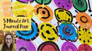 5 Minute Art Journal✨Bingo dauber art journal tutorial✨
