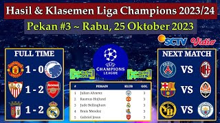 Hasil Liga Champions Tadi Malam - Manchester United vs Copenhagen - Klasemen UCL 2023/2024 Pekan 3