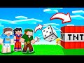 FAMÍLIA ARQUEIRA ABRINDO BLOCOS GIGANTES SORTE OU AZAR NO MINECRAFT!! (Dados Perigosos!!)