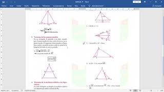 PROPIEDADES DE LA BISECTRIZ Y MEDIATRIZ GEOMETRIA 3° SEMANA 26