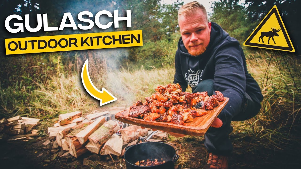Outdoor Kitchen - Gulasch aus dem Dutchoven | Kochen mit Fritz Meinecke im Schwedencamp
