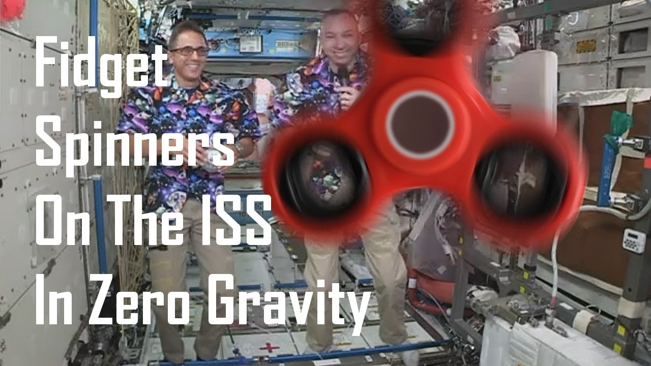 Watch astronauts play with a fidget spinner in space