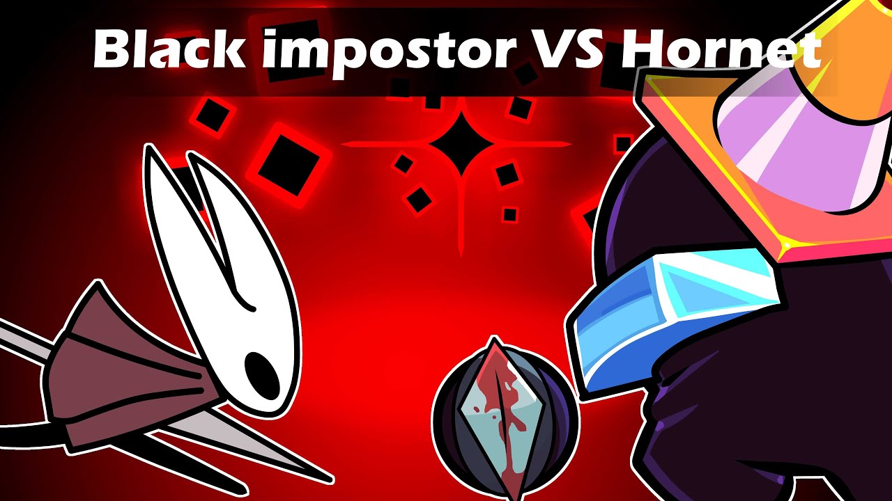 Hornet VS Black impostor (Hollow knight silksong animation)