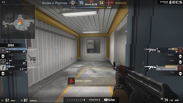 NIP Draken Insane AWP shot 1v2 clutch to finish Astralis (ECS S4 Europe)