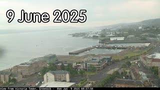 9 June 2025 - Greenock's Victoria Tower webcam