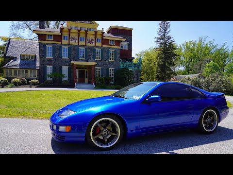 Driving 500HP Twin Turbo JDM Nissan 300zx World Rally Blue
