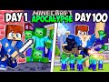 I Survived 100 Days in a ZOMBIE APOCALYPSE in Minecraft