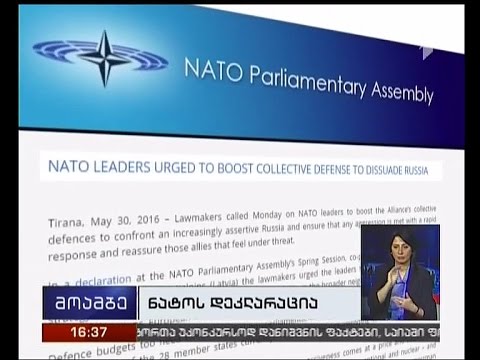 ნატო-ს 28 წევრი სახელმწიფოს 250-მდე პარლამენტარის ერთობლივი დეკლარაცია