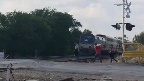 CROSSING MISUSE and Amtrak train passing (read description) 21/4/22