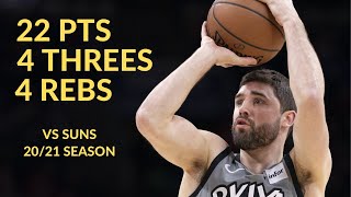 Joe Harris 22 Pts 4 Threes 4 Rebs Hgihlights vs Phoenix Suns | NBA 20/21 Season