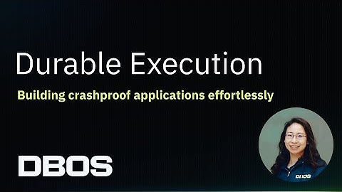 Building crashproof applications effortlessly with DBOS