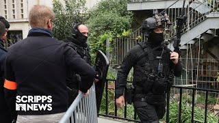 Police in Paris arrest man making threats outside Iranian consulate