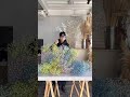 プロポーズにおくるレインボーかすみ草の花束　#花束 #花屋 #花 #プロポーズ