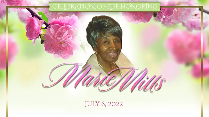 Homegoing Service for Sis Marie Mills