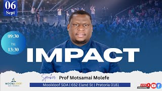 Impact | Prof Motsamai Molefe