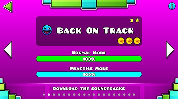 Geometry Dash - Level 2 Back On Track (All 3 Coins)