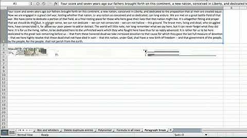 How to Add Paragraph Breaks in Cells in Excel for OS X
