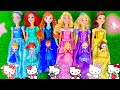 Disney Princess Doll Makeover ~ DIY Miniature Ideas for Barbie - Wig, Dress, Faceup, andMore! DIY