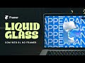 Liquid Glass Framer? Testei o efeito no meu site com Unicorn Studio WEBGL e FUNCIONA!😱