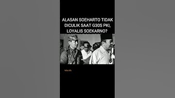 The reason Suharto was not kidnapped and killed during the 1965 PKI G30S #shorts