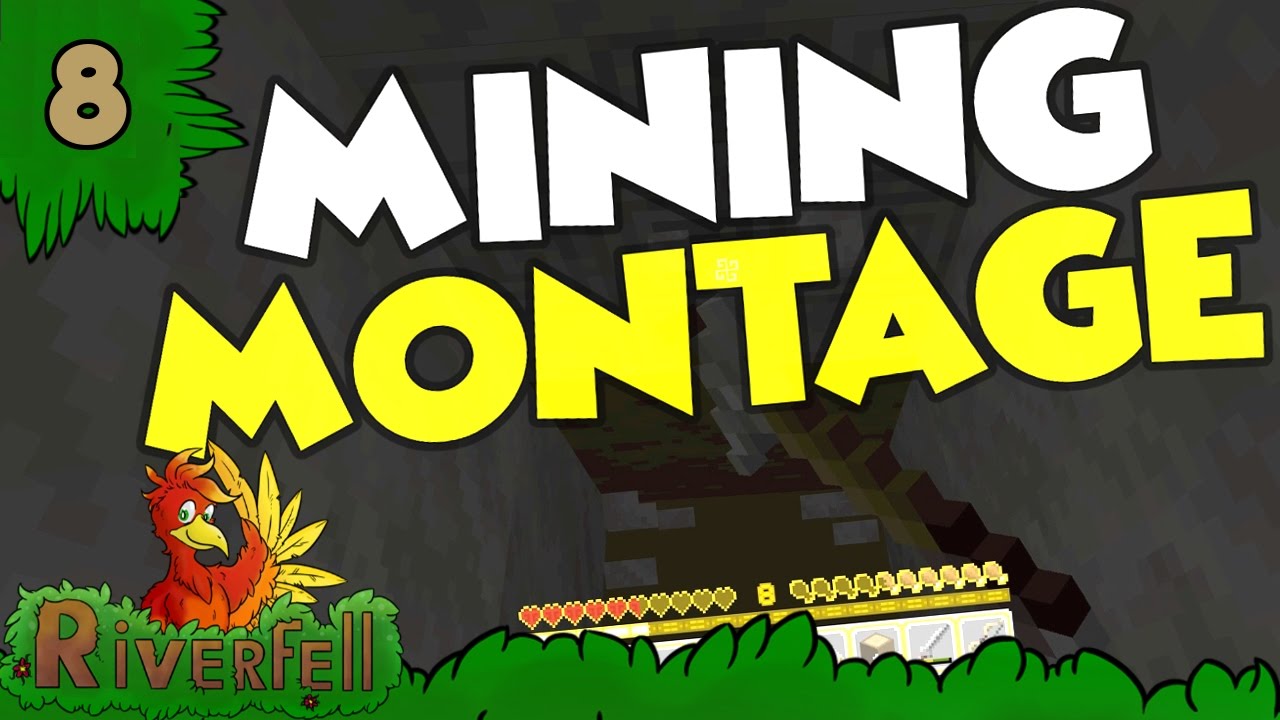 Mining Montage Riverfell Minecraft Survival 8 Youtube - 1x1x1x1 roblox hacker hacks dantdm and denis and ant in