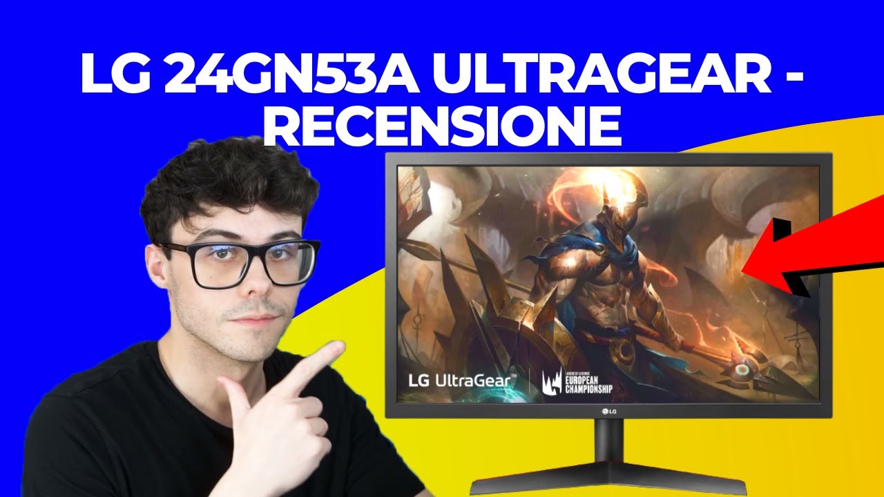 LG 24GN53A UltraGear Gaming Monitor 24 FULL HD LED, 1920x1080, 1ms