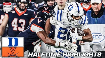 ACC Championship HALFTIME HIGHLIGHTS 🎥 Duke Blue Devils vs. Virginia Cavaliers | ESPN CFB