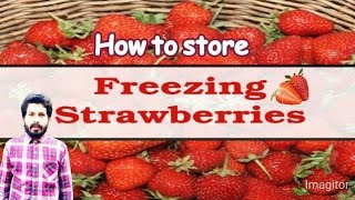 How To Store Strawberry | Freezing Strawberries | RM Kitchen