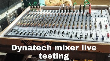 Dynatech mixer live testing sound quality