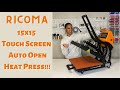 The Touch Screen 15x15 Auto Open Slide Out Drawer Ricoma Heat Press | UNBOXING!