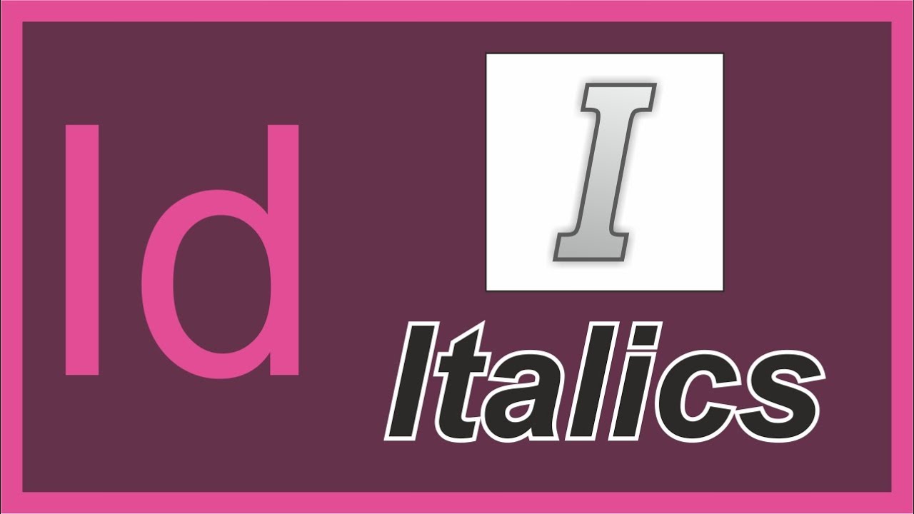 Indesign Tutorial : How To Fake Italic Style In Indesign In 1 Minute