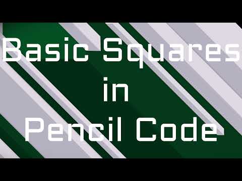 Basic Squares in Pencil Code