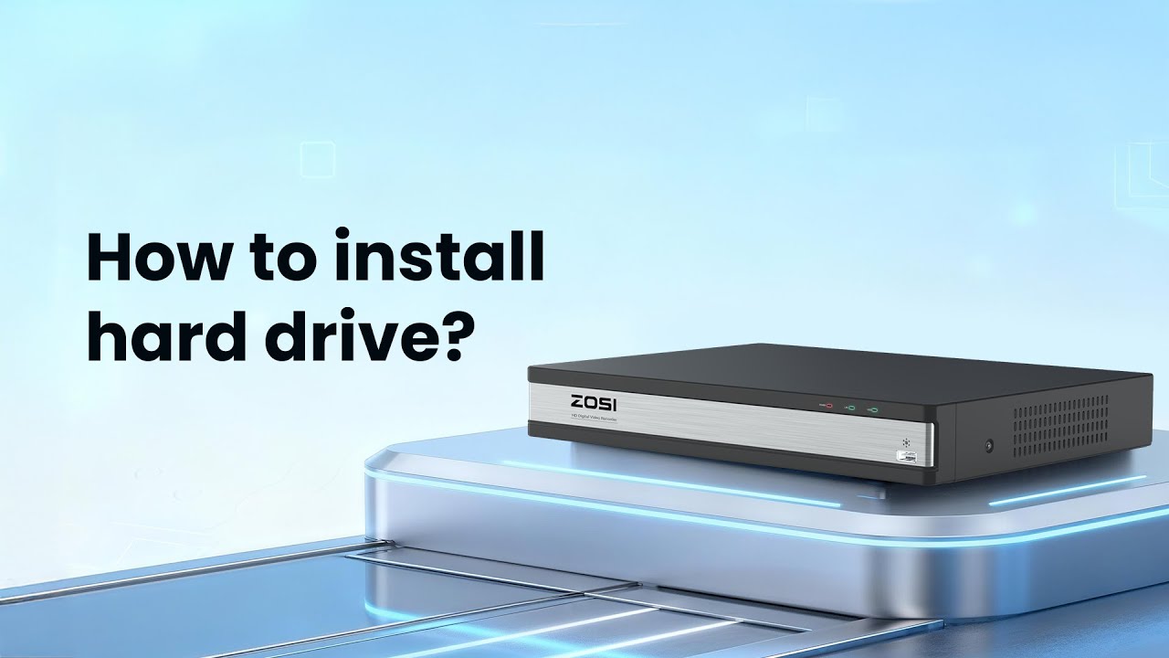 ZOSI Quick Guide: How to Install/Replace a Hard Drive in ZOSI 16CH