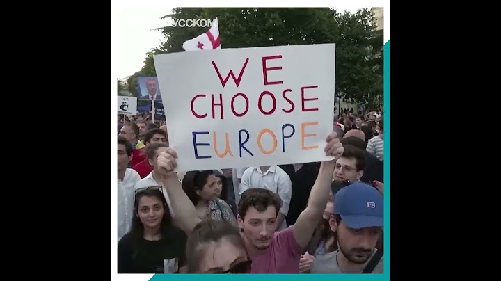 В Грузии прошел митинг за вступление в ЕС и НАТО