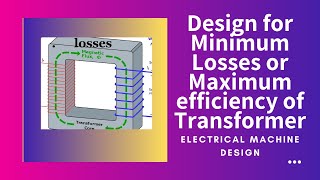 5EE4-05 Lecture 5 - Unit 2 - EMD - Design for minimum losses or maximum efficiency - Gauri Shankar