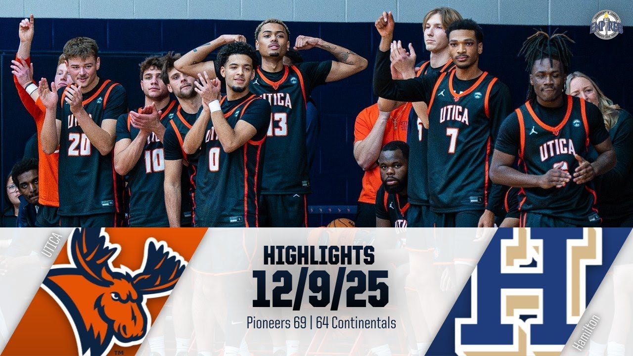 Utica vs Hamilton | Men's Basketball Highlights - 12/9/25