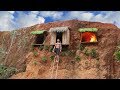 Build Undergroud Hut System On The Cliff To Avoid Wildlife