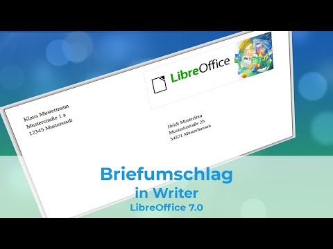 Video: Wie drucken Sie einen Umschlag in Libre Office?