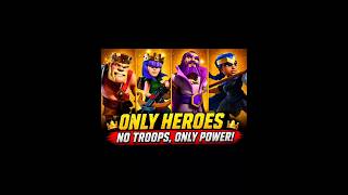 😱 NO TROOPS?! HEROES DESTROY EVERYTHING! 💀🔥 #clashofclans #coc #warattack #gaming #clashwithluby