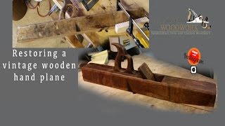 035 Restoring a vintage wooden trying plane.