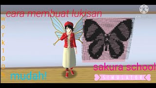 Cara membuat lukisan di sakura school simulator