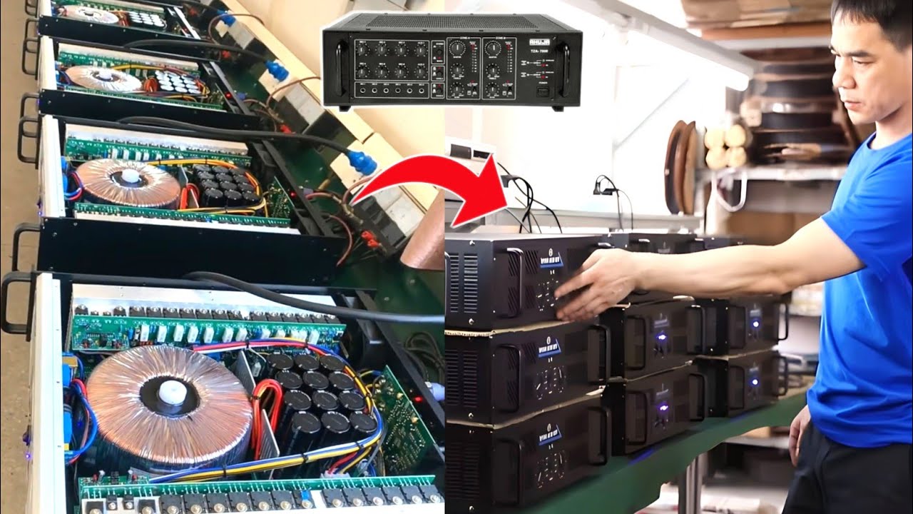 FACTORY में AHUJA AMPLIFIER कैसे बनता है? DJ Amplifier Manufacturing |Amplifier Production .#part2