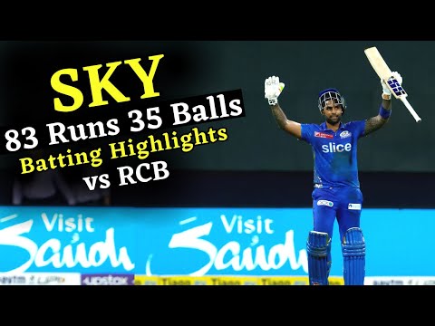 Suryakumar Yadav Batting vs RCB | MI vs RCB Match Highlights IPL 2023 | RCB vs MI IPL 2023 | Cricket